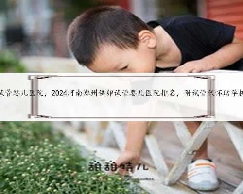 郑州供卵试管婴儿医院，2024河南郑州供卵试管婴儿医院排名，附试管代怀助孕